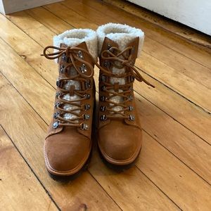 Marc fisher lace up booties. Only worn twice. Great condition!